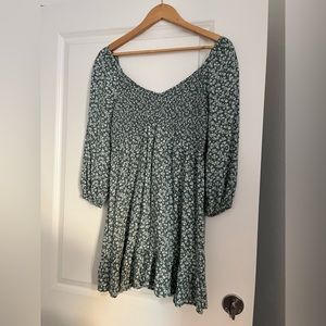 Green Floral Hollister Dress